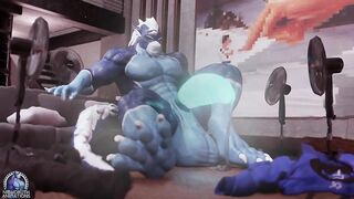 Musk sweat and pre squirt NighDruth dragon fucks him raw