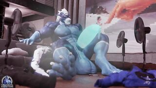 Musk sweat and pre squirt NighDruth dragon fucks him raw