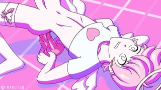Pastel Angel gets stuffed with cum until he chokes on it