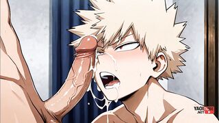 Boku No Hero Yaoi Katsuki Bakugo Raw Twink Cream Pie