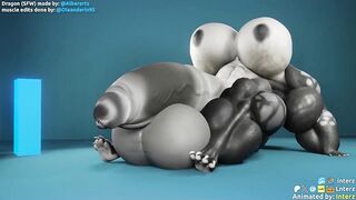 Gay furry hyper growth animation destroys huge cock and boobs