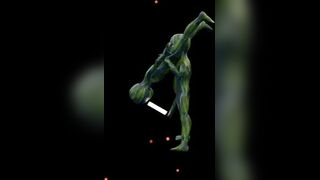 Rimming then deepthroat the alien’s thick cock until you gag