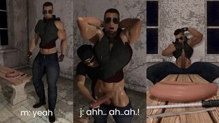 Muscle boy jack gets teased into dripping cock
