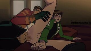 Generator Rex x Ben makes him scream and burst thick