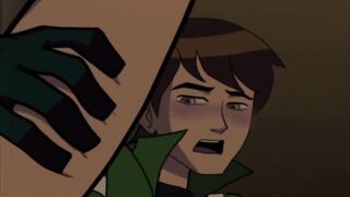 Generator Rex x Ben makes him scream and burst thick