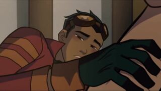 Generator Rex x Ben makes him scream and burst thick