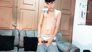 Naughty femboy boy gets fucked for the first time