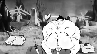 Bluto's bloated blumpkin bursts with gay muscle cum