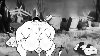 Bluto's bloated blumpkin bursts with gay muscle cum
