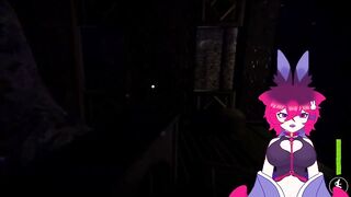 Femboy rips dildo while playing FNfuck terrifying games