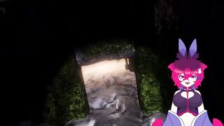Femboy rips dildo while playing FNfuck terrifying games