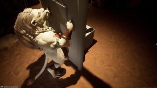 Furry yiff ruined by massive cock stuffed in screaming fox's tight ass