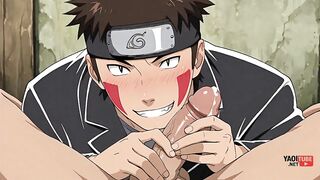 Naruto Yaoi Kiba Raw nasty cosplay anime cum dump gangbanged bareback hentai