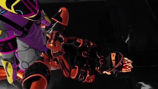 Synth Gets Rope Bondage and Railroaded by Horny VR Furry