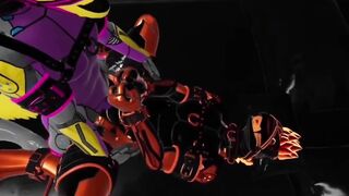 Synth Gets Rope Bondage and Railroaded by Horny VR Furry