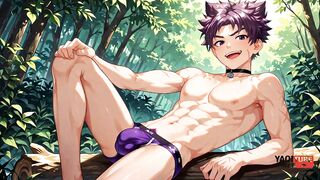 Camp Buddy Yoichi breaks twink in raw hentai anime