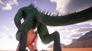 Tiny elf destroyed by double monster cocks