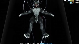 Furry gay muscle growth and dick expansion raw furry animation