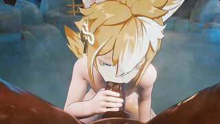 Gorou gets destroyed by a black BBC drools on his cute twink face