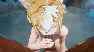 Gorou gets destroyed by a black BBC drools on his cute twink face