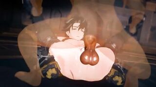 Wriothesley First Time Pounded Raw in Genshin Impact Yaoi Anal