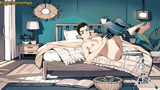 Solo twink gets destroyed by brutal anal fuck machine raw hentai cartoon
