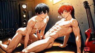Ritsuka x Mafuyu Raw brutal twink yaoi collection gangbanged