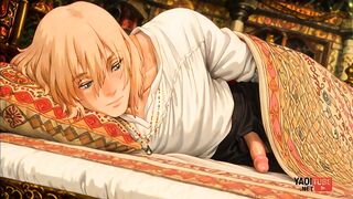 Howl’s Pendragon destroyed by hungry twinks in raw yaoi anime gangbang