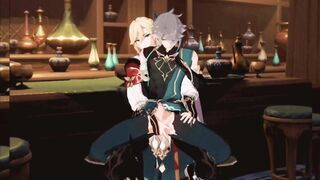 Kaveh Tops Alhaitham destroyed in raw gay Genshin Impact hentai