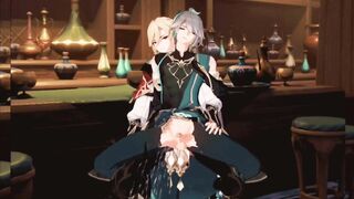 Kaveh Tops Alhaitham destroyed in raw gay Genshin Impact hentai