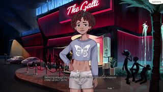 Hazelnut Latte gushes cum on tiny femboy bartender’s dick