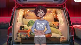 Hazelnut Latte gushes cum on tiny femboy bartender’s dick