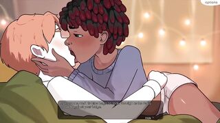 Hazelnut Latte gushes cum on tiny femboy bartender’s dick