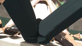 Alhaitham and Aether destroyed raw bareback in Genshin Impact Hentai