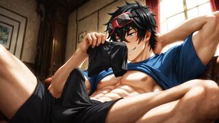 Twink yaoi Gareki Karneval creampie bareback cartoons gangbanged