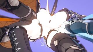 Flins x Illuga x Varka x Lohen raunchy Genshin Impact orgy shreds gay anime bareback