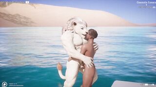 Wildlife Max gets destroyed by Zumon's big cock furry gay anal blowjob