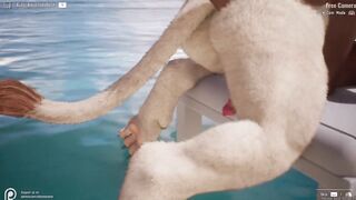 Wildlife Max gets destroyed by Zumon's big cock furry gay anal blowjob