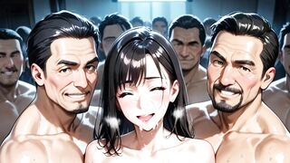 The chiefs sissy daughter gets her ass destroyed in a bareback anime gangbang
