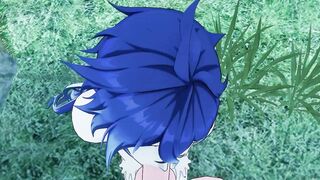 Genshin Impact Yaoi blowjob POV raw bareback yaoi hentai