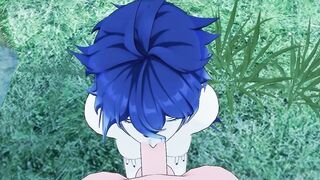 Genshin Impact Yaoi blowjob POV raw bareback yaoi hentai