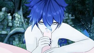 Genshin Impact Yaoi blowjob POV raw bareback yaoi hentai