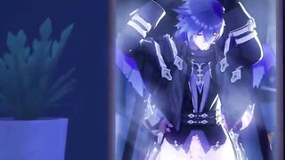 Flins anal ruined by hungry Genshin yaoi