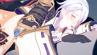 Ayato owned by Thoma raw deep gushing anime fuck