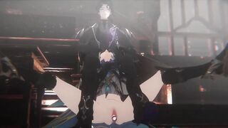 Doctor and Pantalone destroyed Genshin Impact hentai animation