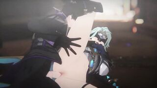 Doctor and Pantalone destroyed Genshin Impact hentai animation
