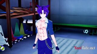 Camp Buddy Yaoi Yoichi's Sloppy Blowjob Leaves Haruki Gushing for More