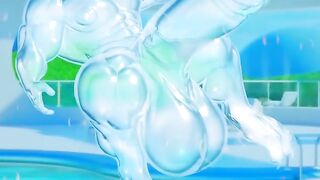 Gray Alien Muscle Slime Throbbing Animated Cock Destroyed