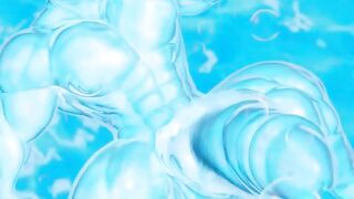 Gray Alien Muscle Slime Throbbing Animated Cock Destroyed