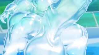 Gray Alien Muscle Slime Throbbing Animated Cock Destroyed